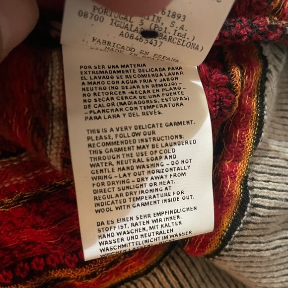 Anthropologie Aldomartins Button Down Cardigan Sweater, Size 10, Leather Accents - Picture 8 of 13